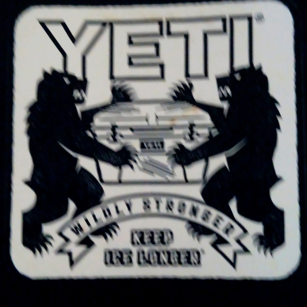 Yeti cup and stickers